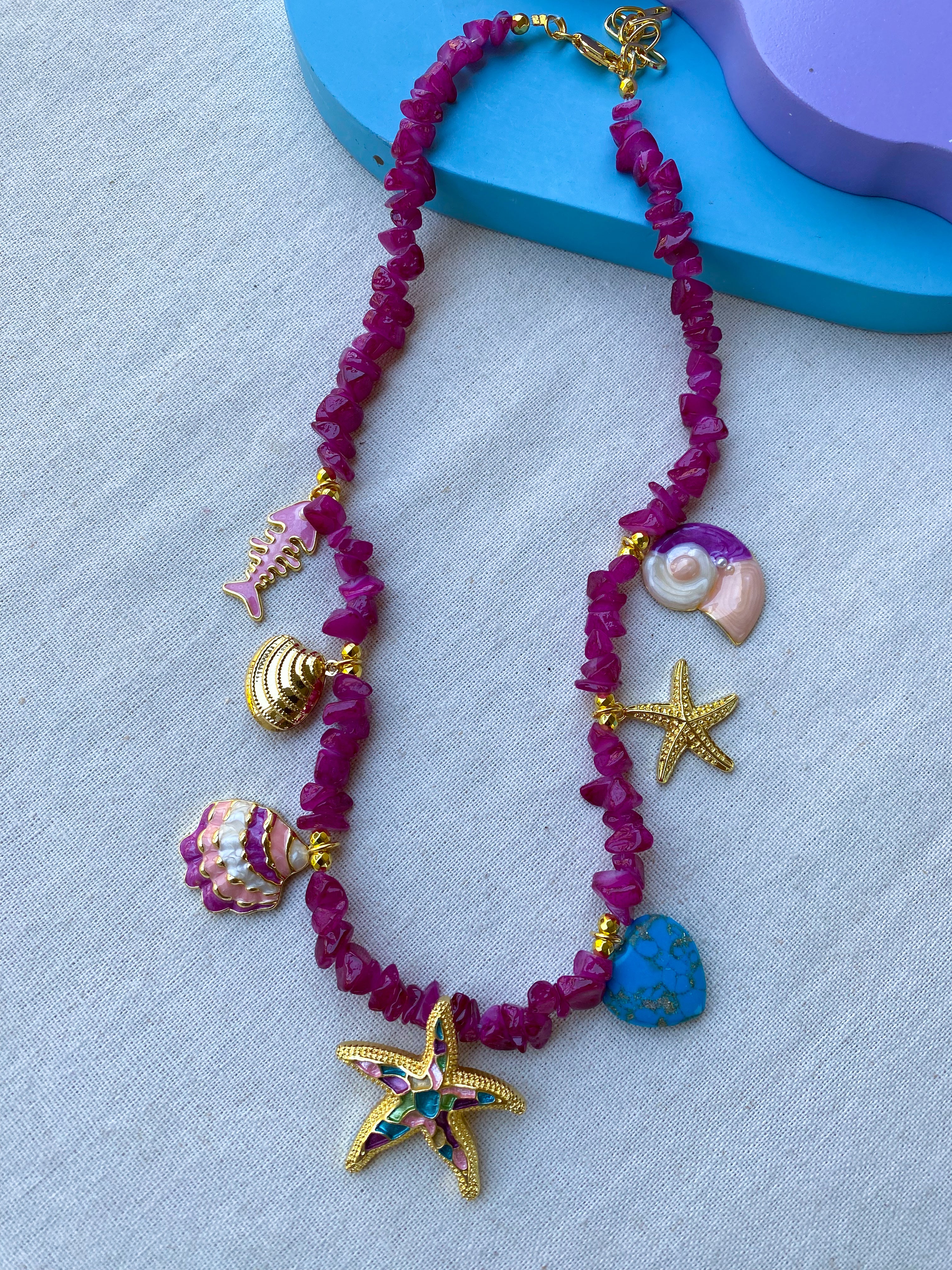 Coral Sea Grapes Necklace
