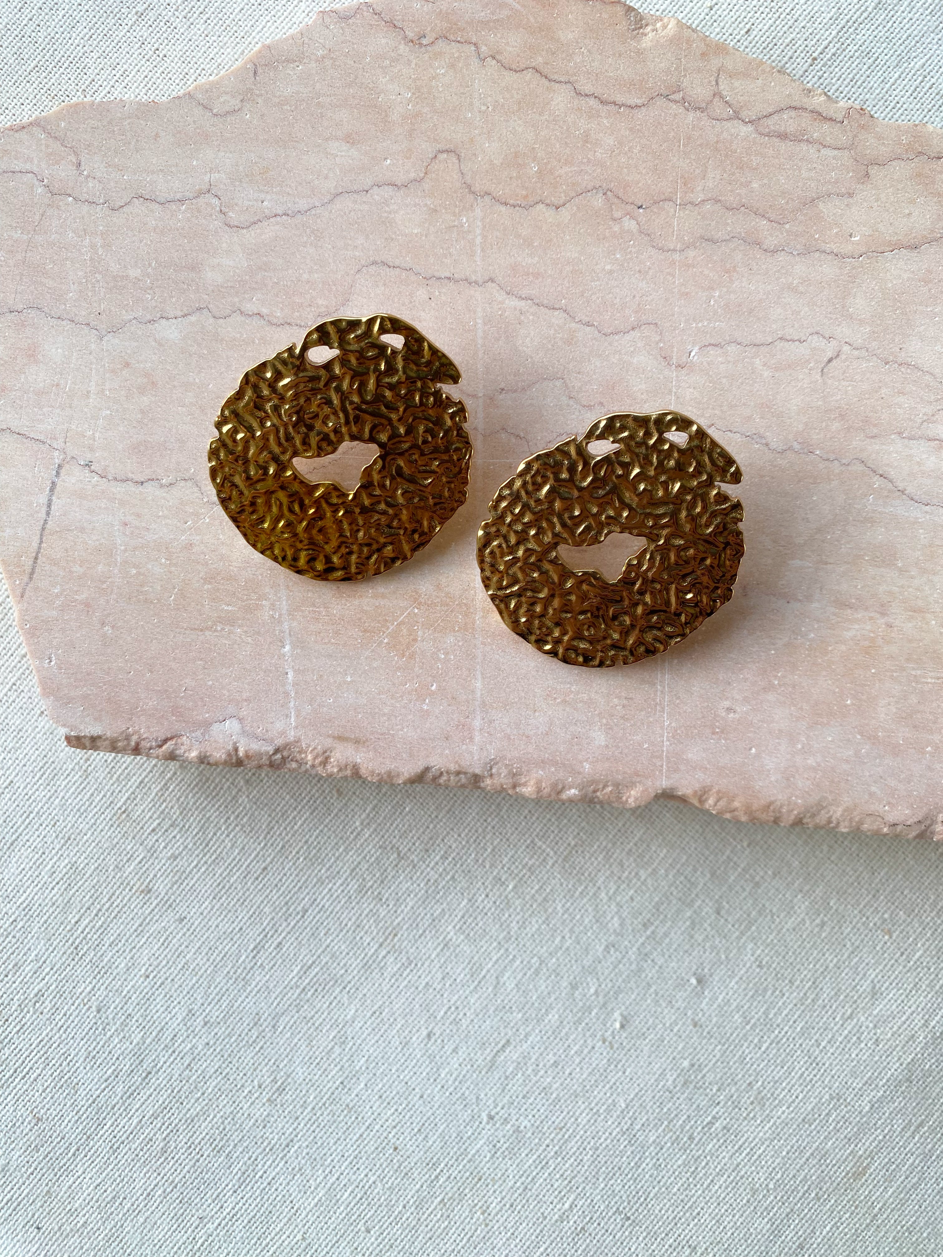 Earrings  shattered Circle