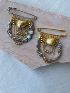 Golden Heart Brooch