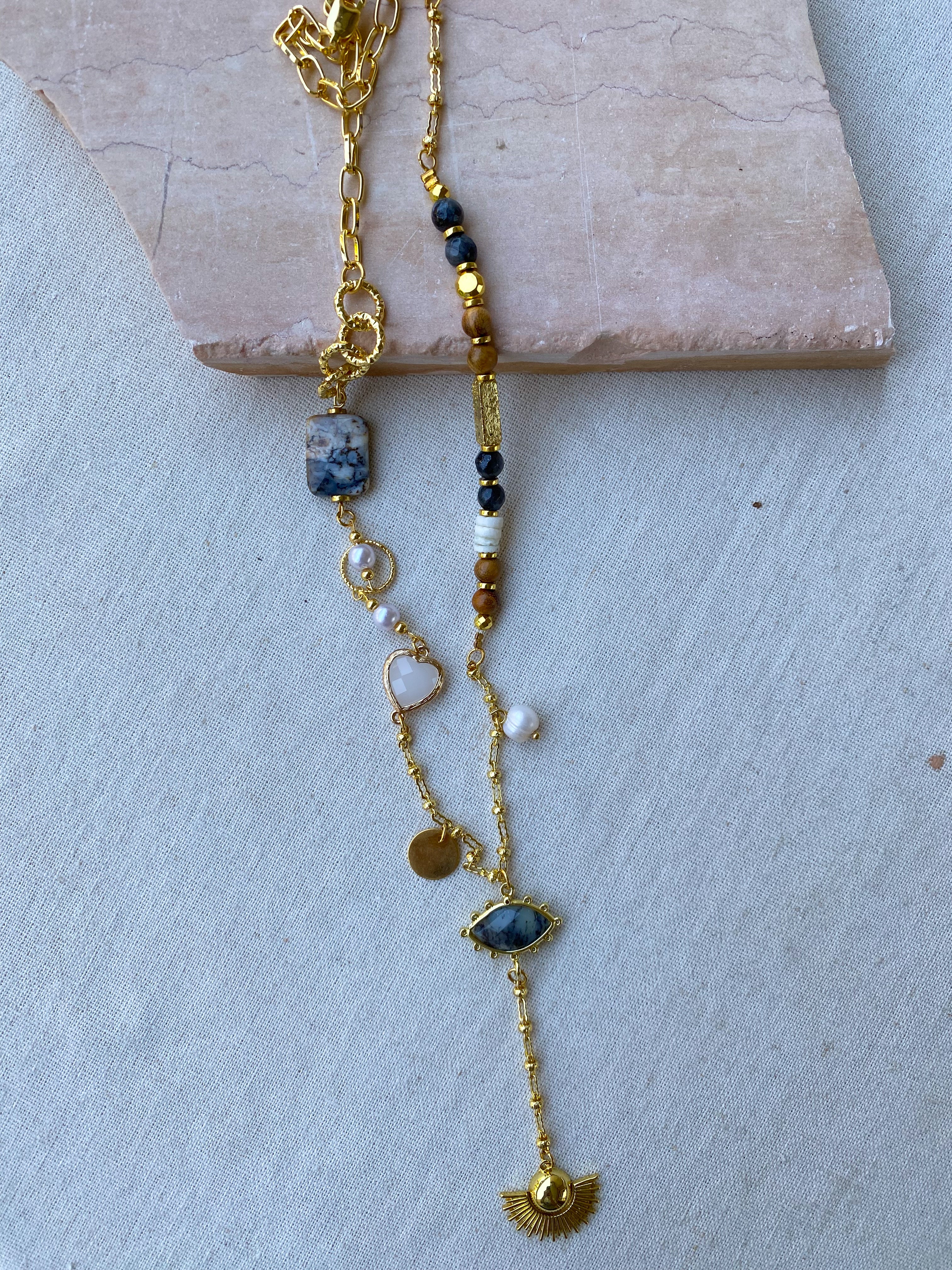 Gray X Brown Necklaces