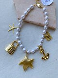 Pearl Star Chunky Necklace