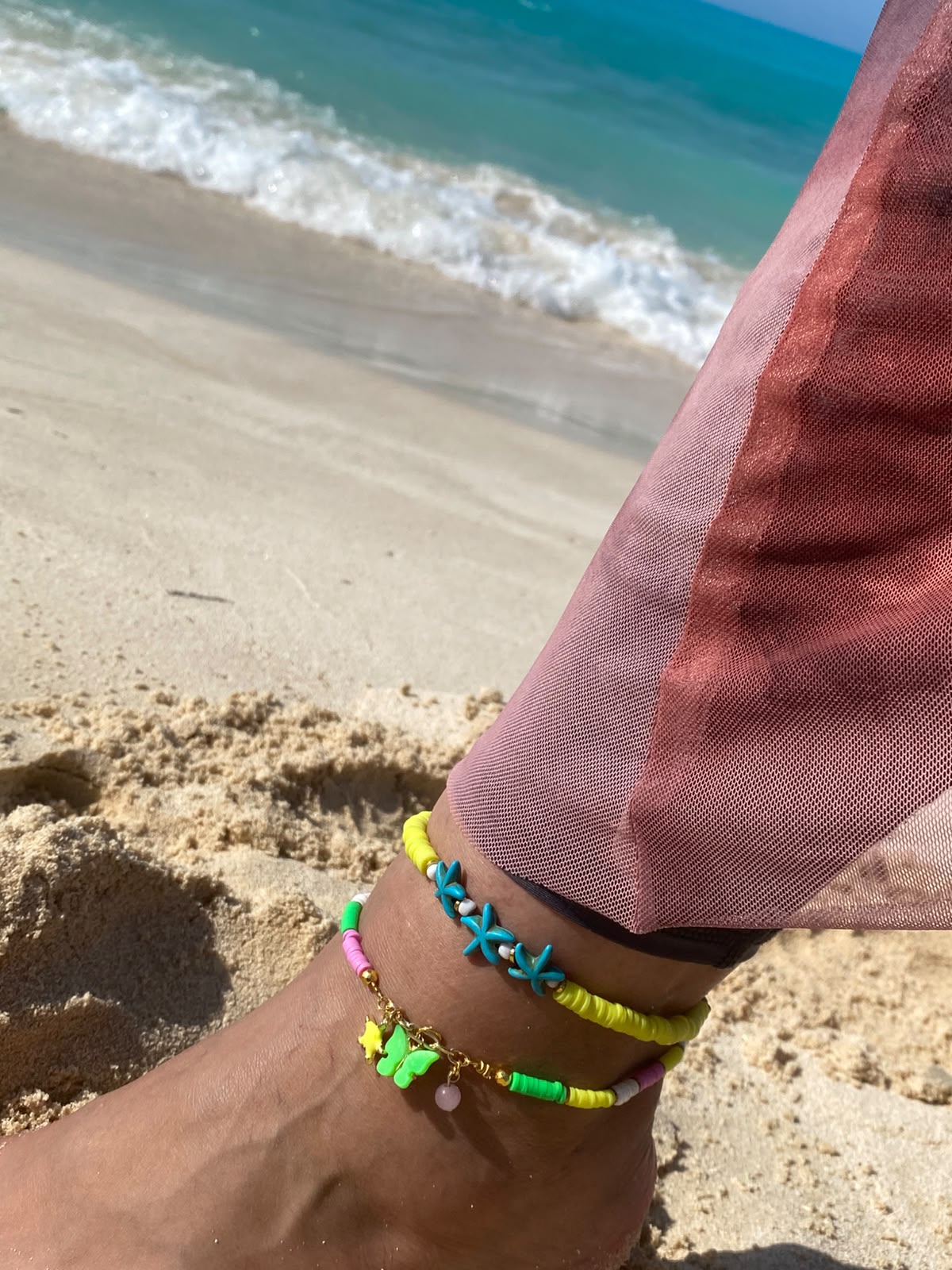 Green Butterfly Anklet